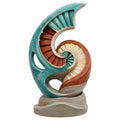 Escultura Moderna en Espiral de Colores