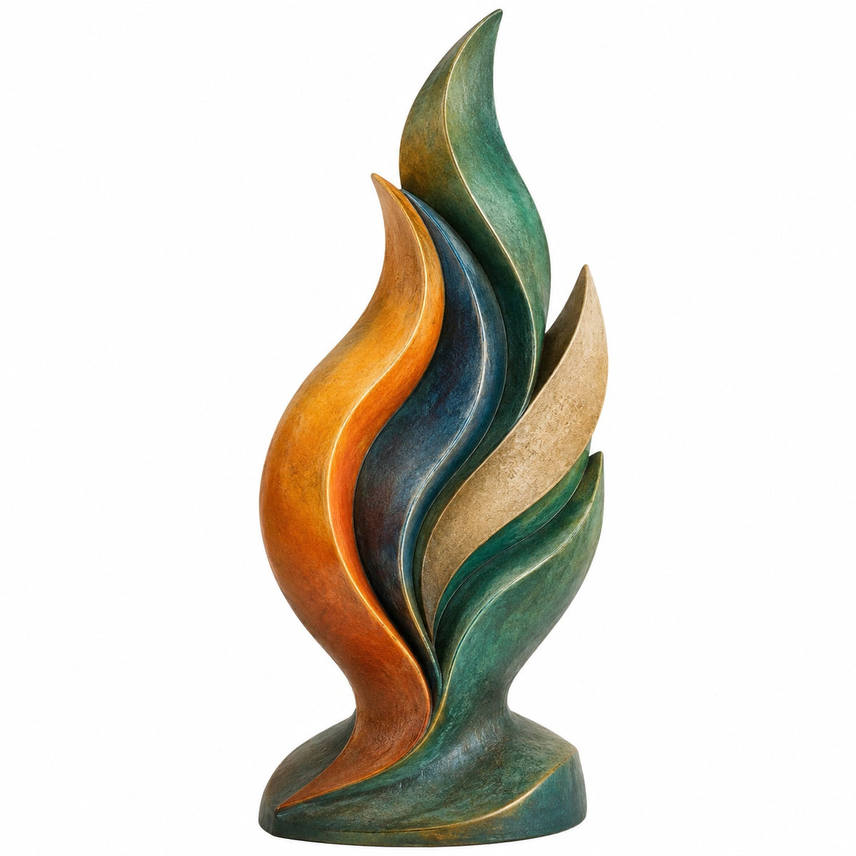 Escultura Decorativa Abstracta Multicolor