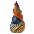 Escultura Abstracta Multicolor en Espiral