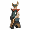 Escultura Decorativa Abstracta Geométrica Multicolor