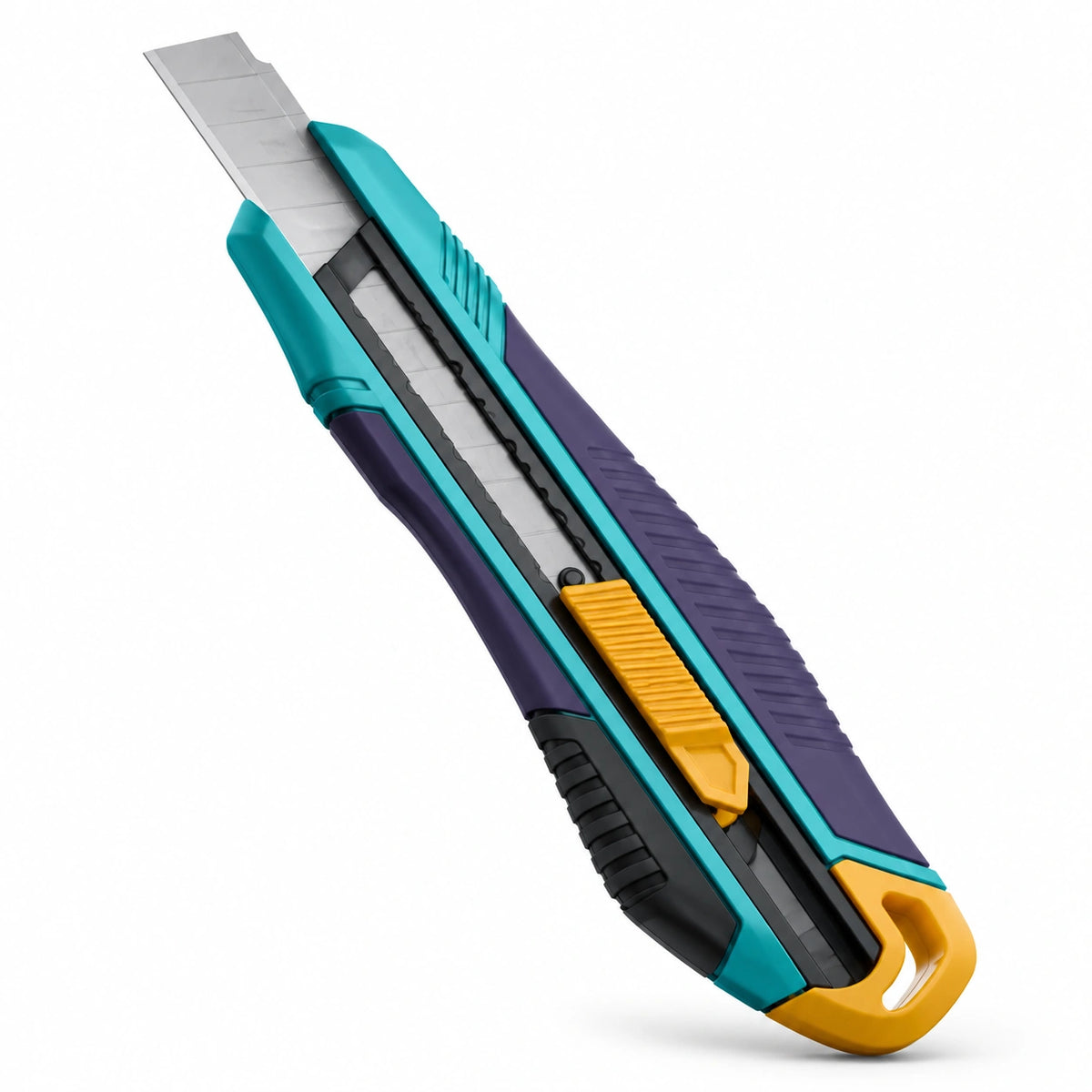 Cúter Retráctil Multiusos con Hoja de Seguridad y Mango Ergonómico