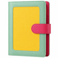 Cuaderno Carpeta A5 Verde, Amarillo y Rosa con Broche