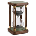 Reloj de Arena Decorativo de Madera con Arena Negra