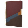 Cuaderno espiral tapa dura diseño geométrico 18x25 cm