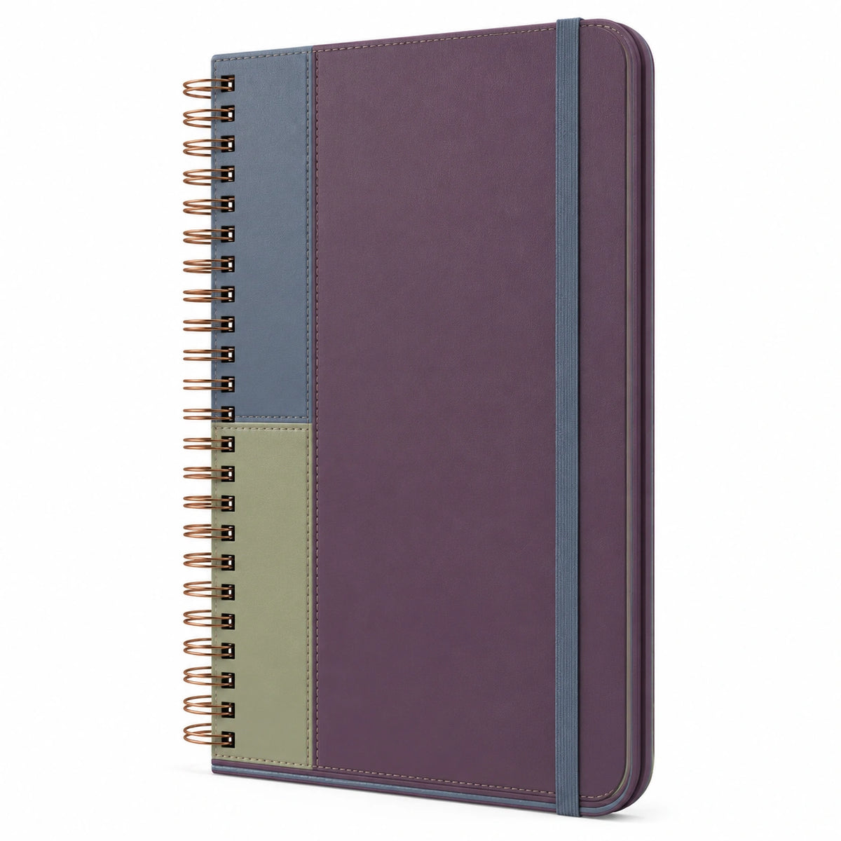 Cuaderno A5 Espiral Multicolor con Cierre Elástico